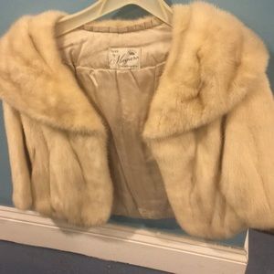 Mink short shawl wear over your shoulders soft comfy